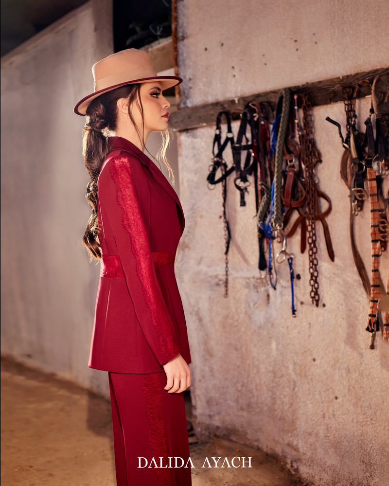 Burgundy Tailored Suit