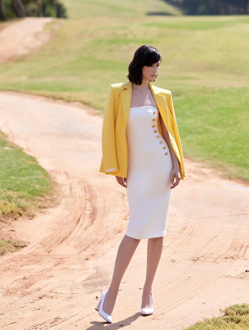 Off-white fitted dress Dalidaayach Off-white fitted dress Dalidaayach