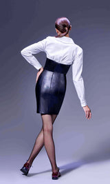 Corset Leather Skirt