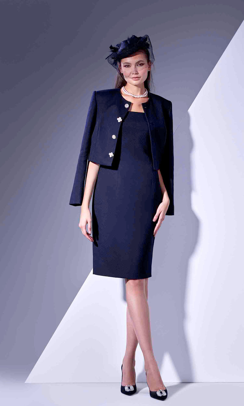 Black Cropped Blazer with Black Midi Dress Dalidaayach Black Cropped Blazer with Black Midi Dress Dalidaayach
