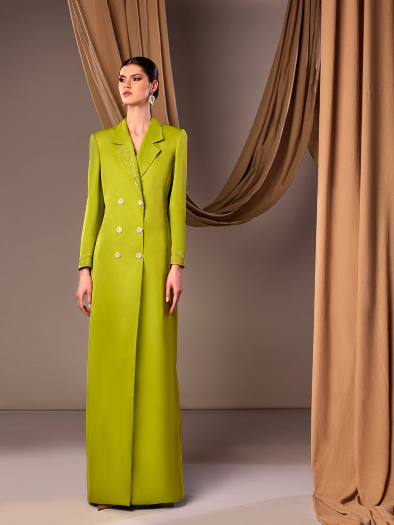 Green tuxedo dress Dalidaayach Green tuxedo dress Dalidaayach